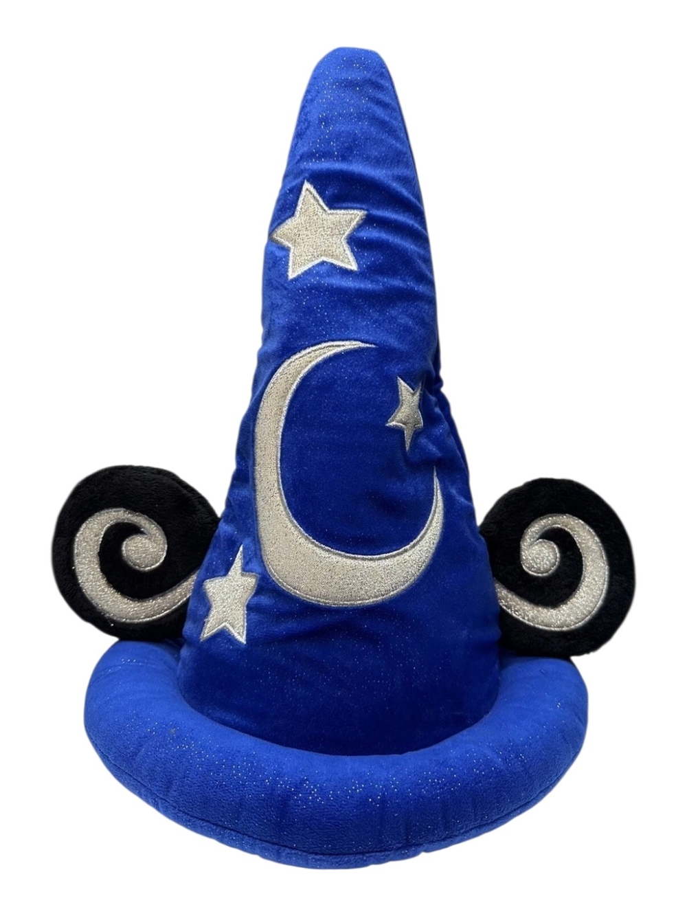 Disneyland Resort Sorcerer Mickey Blue Wizard Hat Plush Pillow  Sparkly Fantasia
